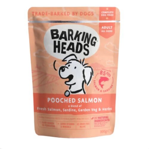 IMG_9785 BARKING HEADS Pooched Salmon Konservai Šunims Su Lašiša 300g