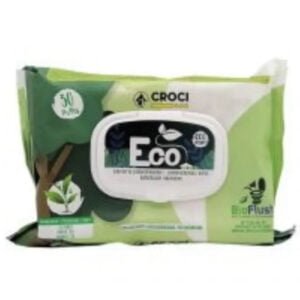 CROCI Eco Wipes Drėgnos Servetėlės Aloe  30vnt 20x30cm