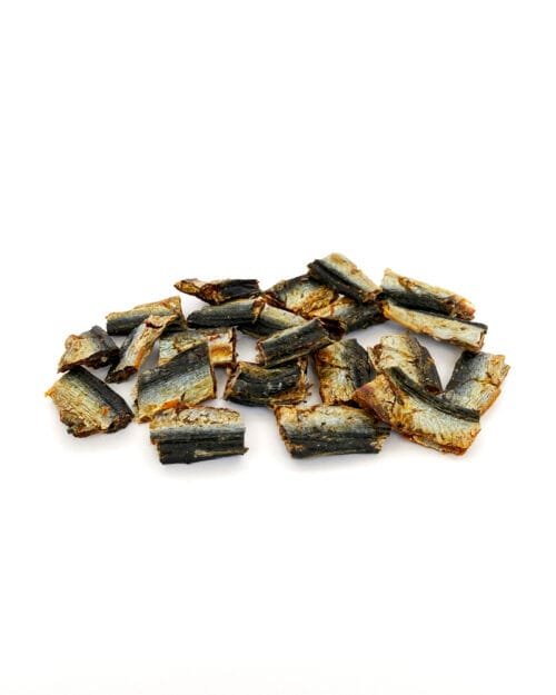 boqueron-snack-premio-natural-perro-gato-raw-treat-mrbones Mr.Bones džiovintų ančiuvių RAW natūralus skanėstas šunims ir katėms