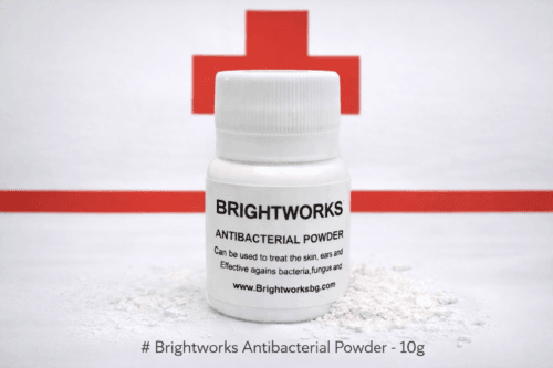 Brightworks antibakteriniai milteliai šunims ir katėms, 10 g