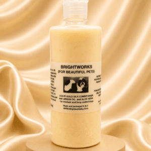 Brightworks Liquid Gold drėkinamasis kondicionierius šunims su arganų aliejumi ir alavijais